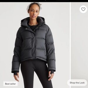 Quince Women's Black Quilted Jacket - S